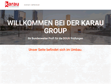 Tablet Screenshot of karau-group.com